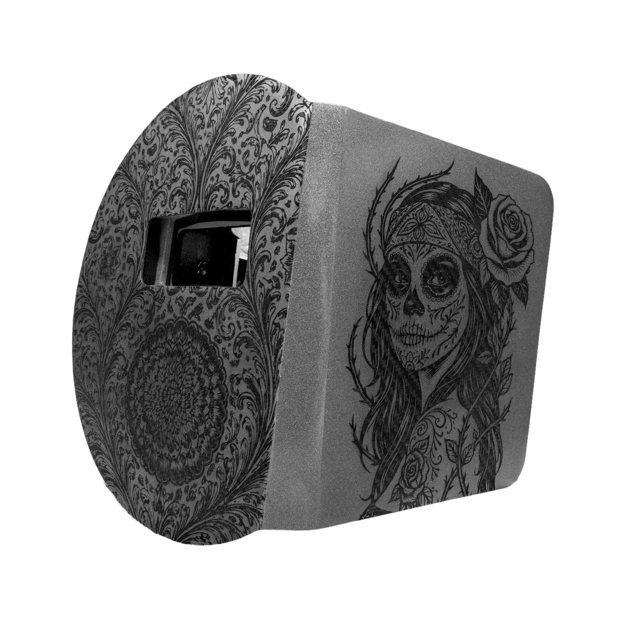 Painted Laser UNO Carbon Fiber Pancake Welding Hood - Image 7