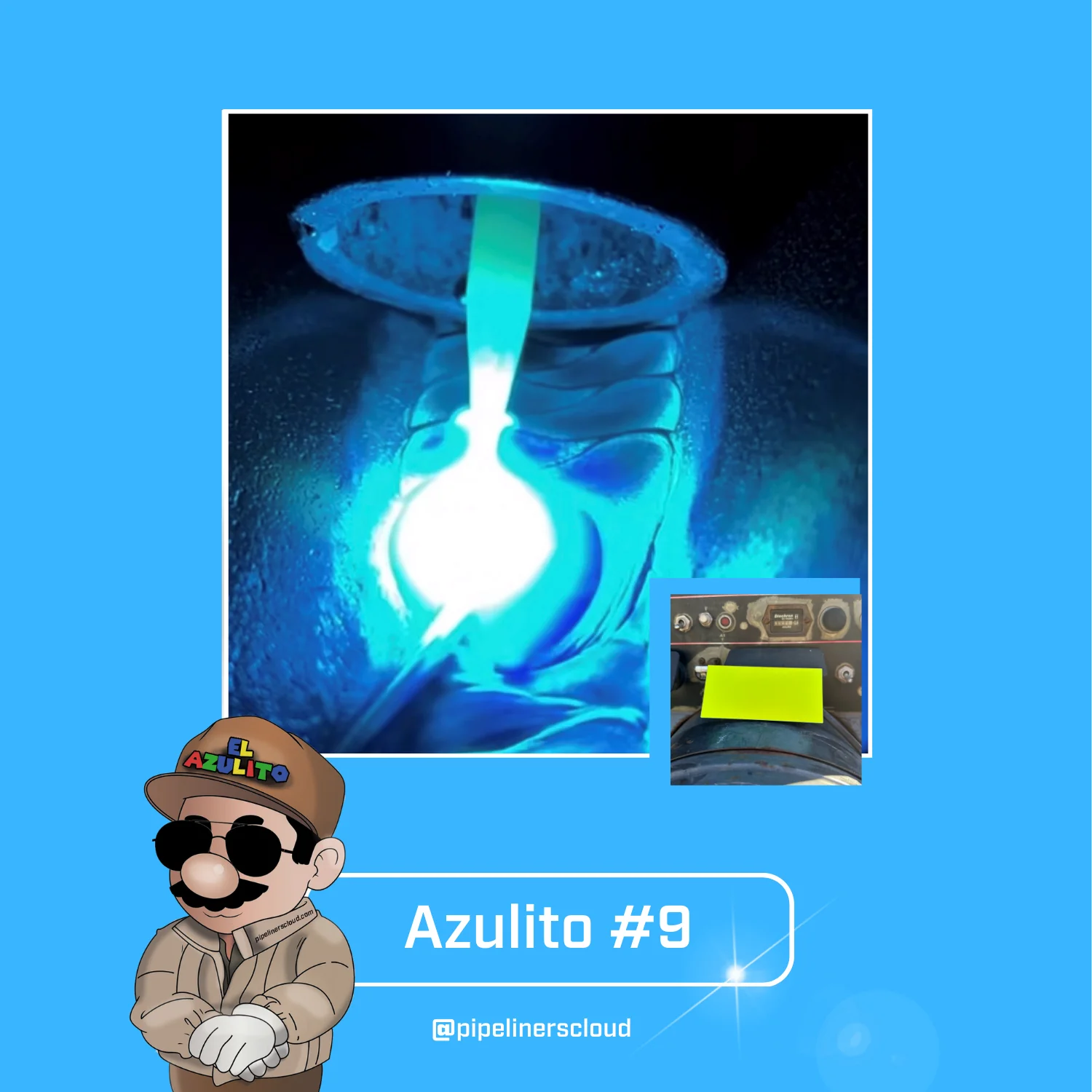 PIPELINERS CLOUD Fixed Blue Shade Welding Lens "El Azul or El Azulito" - Image 18