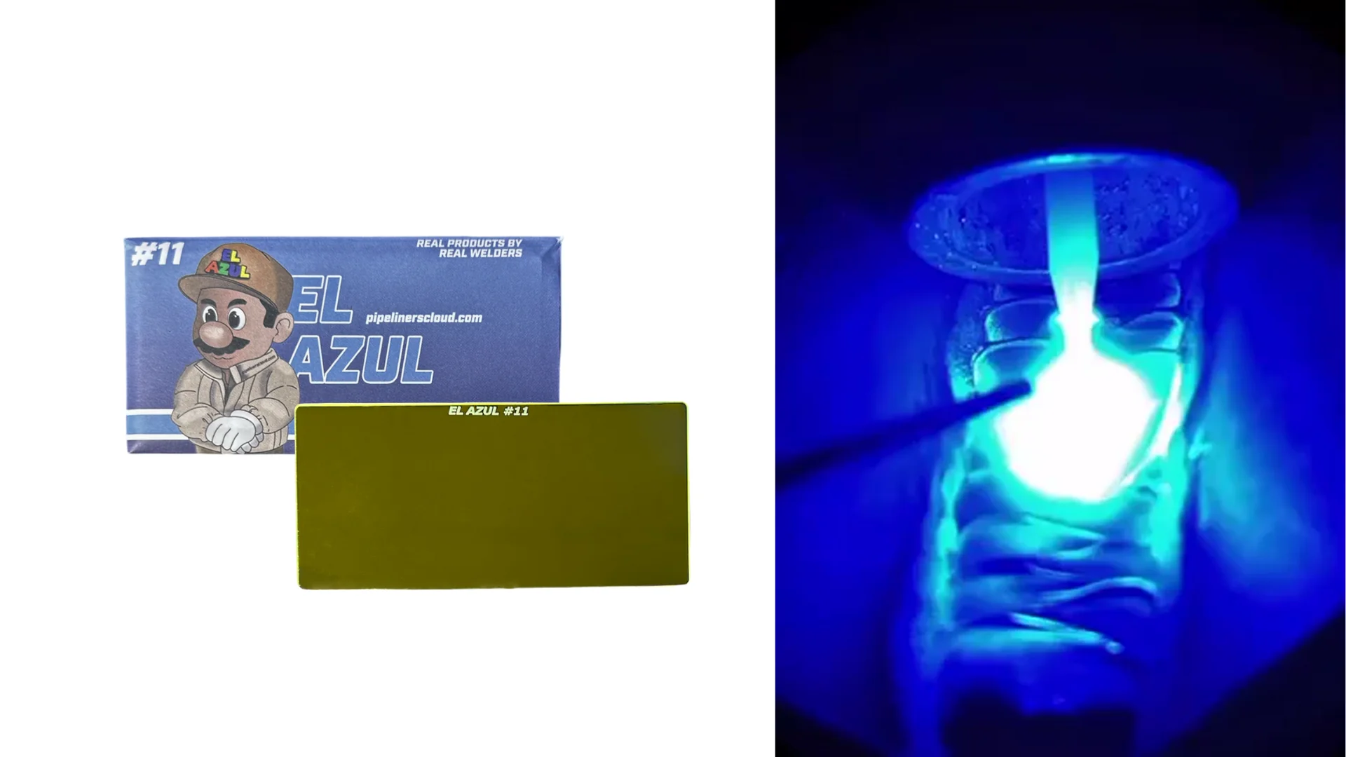 PIPELINERS CLOUD Fixed Blue Shade Welding Lens "El Azul or El Azulito" - Image 9