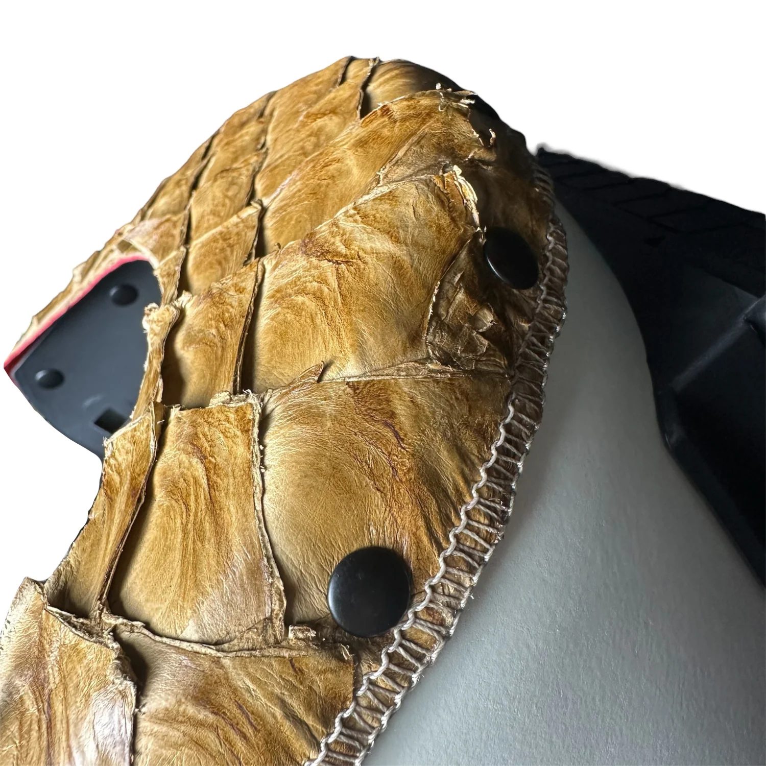 Pirarucu/Fish Chopped Top Leather Finer Sugar Scoop Welding Hood - Image 18