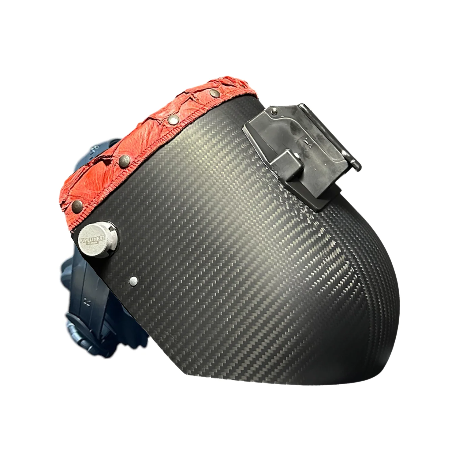 Pirarucu/Fish Chopped Top Leather Carbon Fiber Welding Hood - Image 6