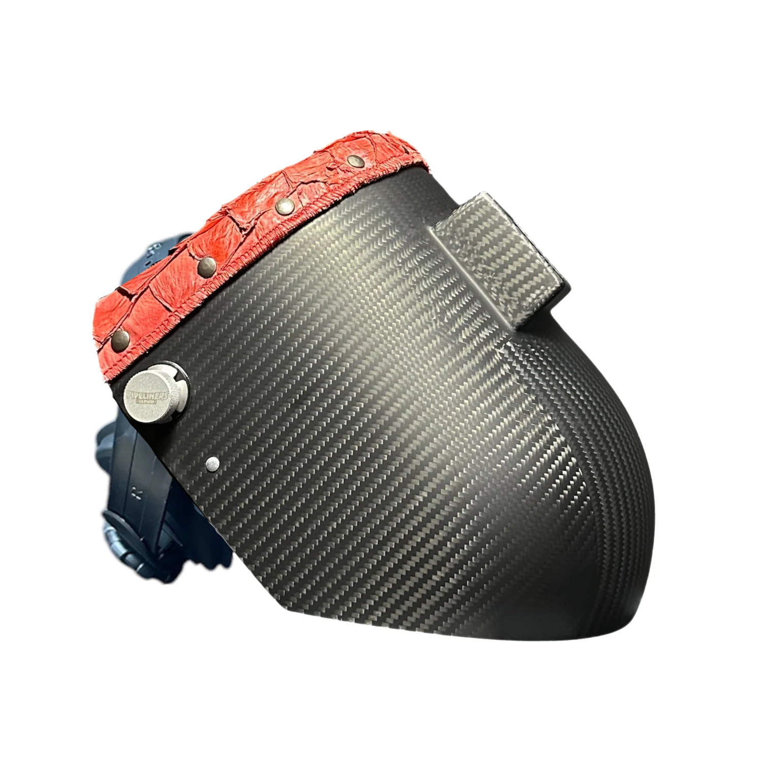 Pirarucu/Fish Chopped Top Leather Carbon Fiber Welding Hood - Image 7
