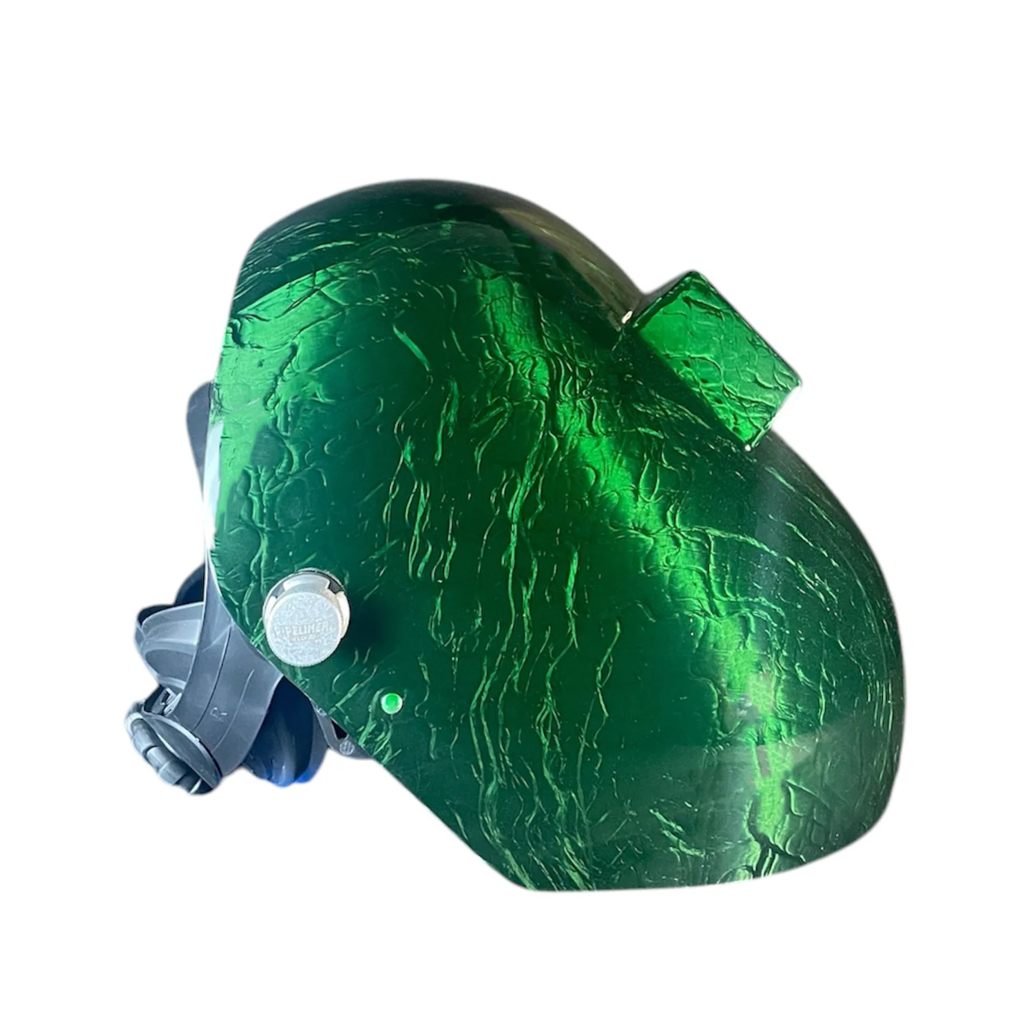 Trimmed Bottom Candy Corn Silk Carbon Fiber Welding Hood - Image 12
